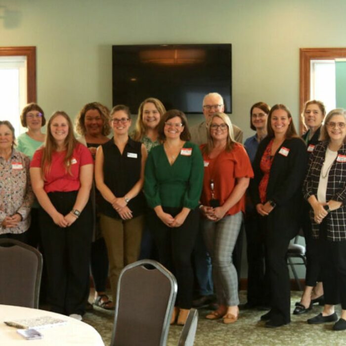 Participants in the teacher pathways gathering funded by grants from Galesburg Community Foundation and the Compeer Financial Rural Collaboration Project.